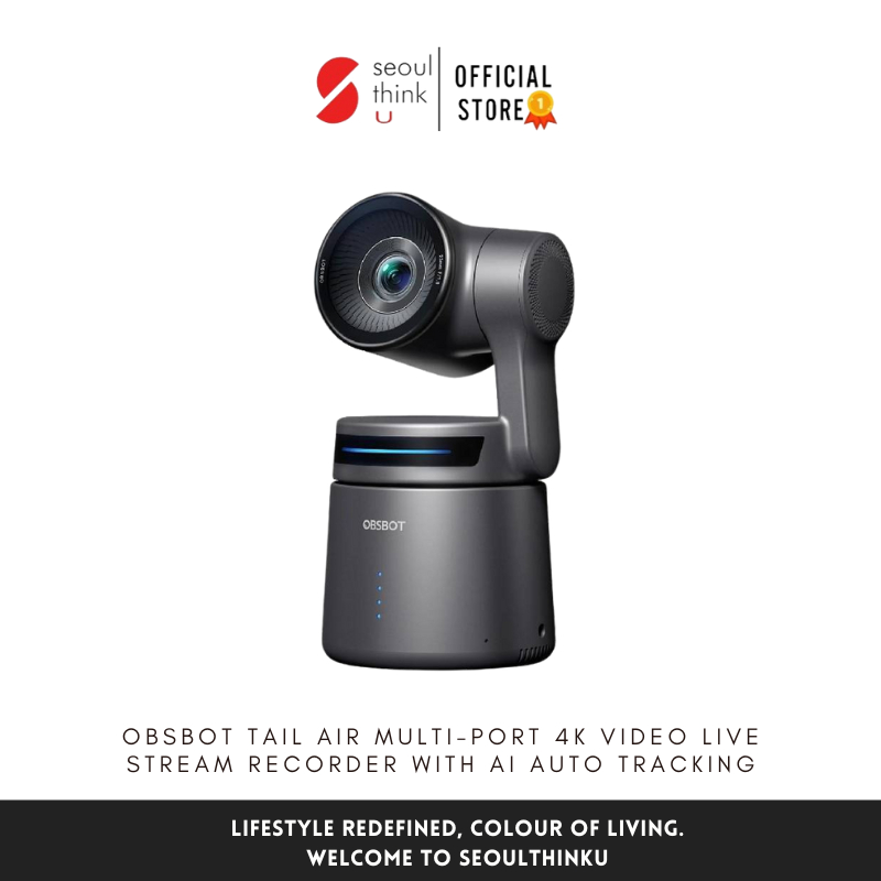 OBSBOT Tail Air Multi-Port 4K Video Live Stream Recorder with AI Auto Tracking