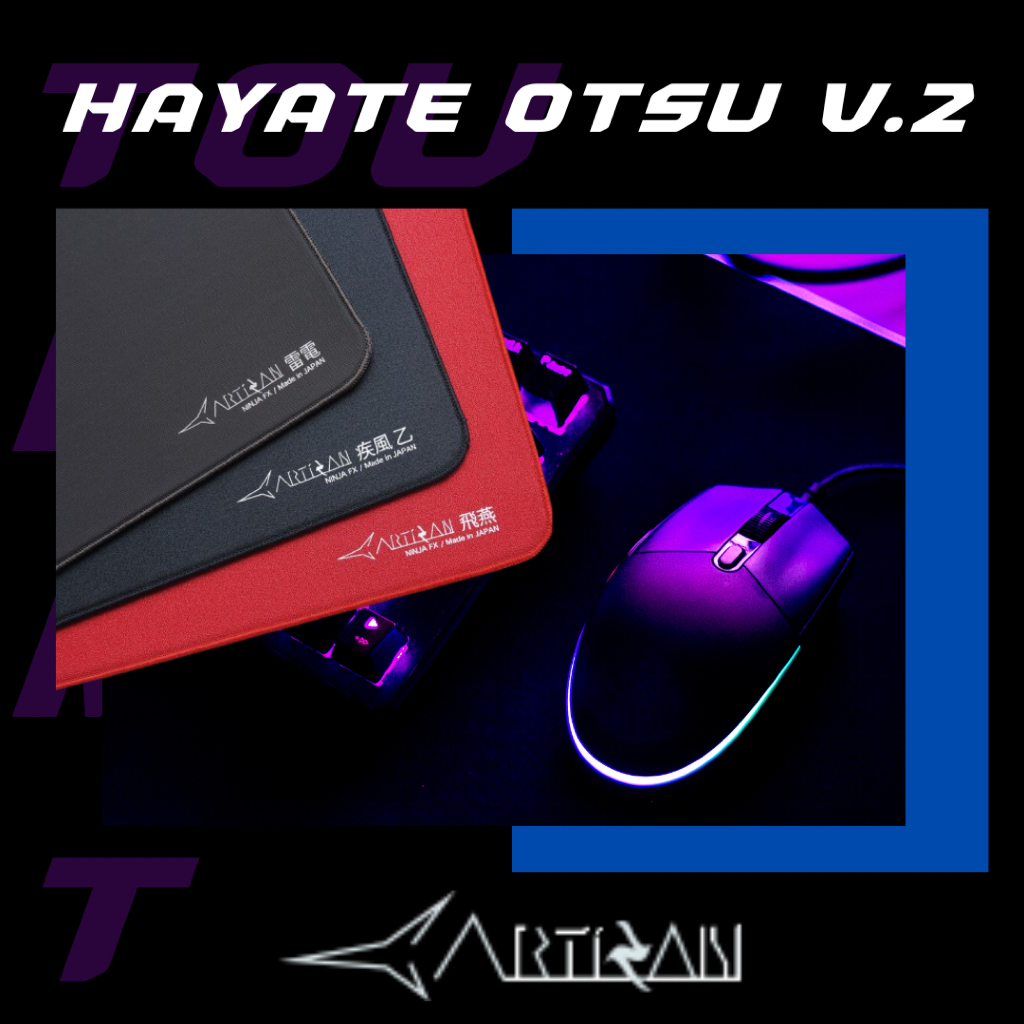 (พร้อมส่ง)Lot ใหม่ Artisan Mousepad HAYATE OTSU V.2