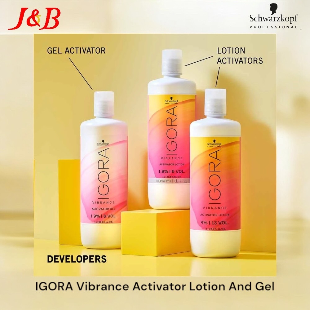 Schwarzkopf IGORA Vibrance Activator Lotion And Gel 1000 ml. ครีม/เจล สำหรับผสมสีย้อมผม
