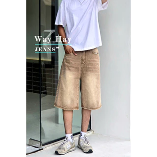 Short jeans กางเกงยีนส์ ทรงหลวม สไตล์เกาหลี แฟชั่น สำหรับผู้ชาย