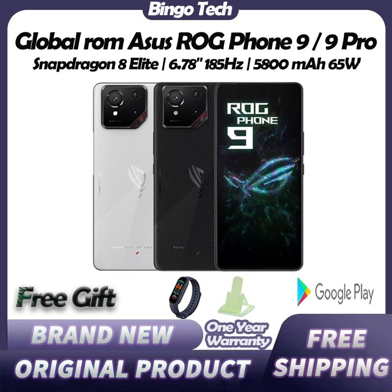 【Global Rom】 Asus ROG Phone ROG Phone 9 / 9 Pro | Snapdragon 8 Elite | 5800mAh | 65W Fast Charging | ROG Gaming Phone