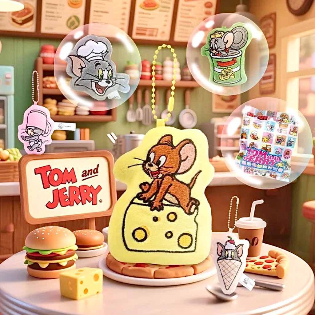 🧀พร้อมส่ง⭐️ พวงกุญแจแมกเนท Tom & Jerry | HUGKIS X TOM&JERRY (Magnet Keychain)💘