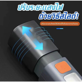 CLUCKCRAFT【รับประกัน 30 ปี】ไฟฉาย LED ขนาดเล็ก สว่างมาก ไฟฉายแรงสูง ไฟฉาย2in1 ไฟฉายอเนกประสงค์ สําหรับกลางแจ้ง กันน้ํา