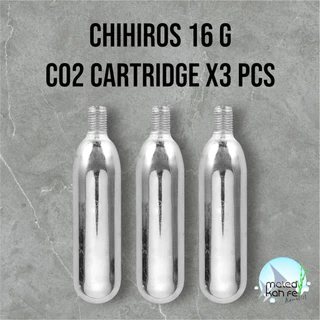 Chihiros 16 g CO2 Cartridge หลอด เติม คาร์บอนไดออกไซด์ ชุด 1 3 หลอด ใช้กับ Chihiros Mini co2 regulator kit สำรอง อะไหล่