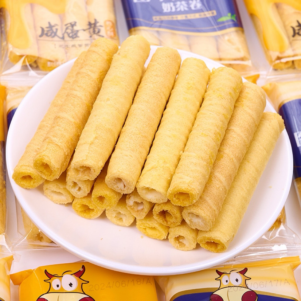 ขนม eggs cheese roll