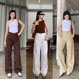 New Baggy Jeans🖤 กางเกงยีนส์ขากระบอกใหญ่ เอวสูง ผ้าไม่ยืด สะโพกปล่อยต้นขากว้าง กางเกงยีนส์ผู้หญิง