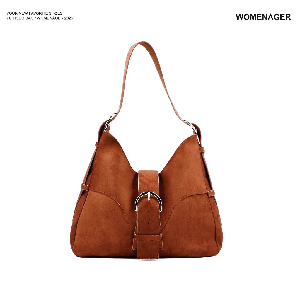 womenager - Yu Hobo Tote Umber กระเป๋า Hobo กระเป๋า Tote กระเป๋าสะพายข้าง
