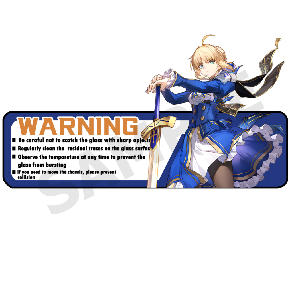 Saber honkai star rail case สติ๊กเกอร์ 2 แผ่น สติกเกอร์ ตกแต่ง เคสคอม Stickers Case