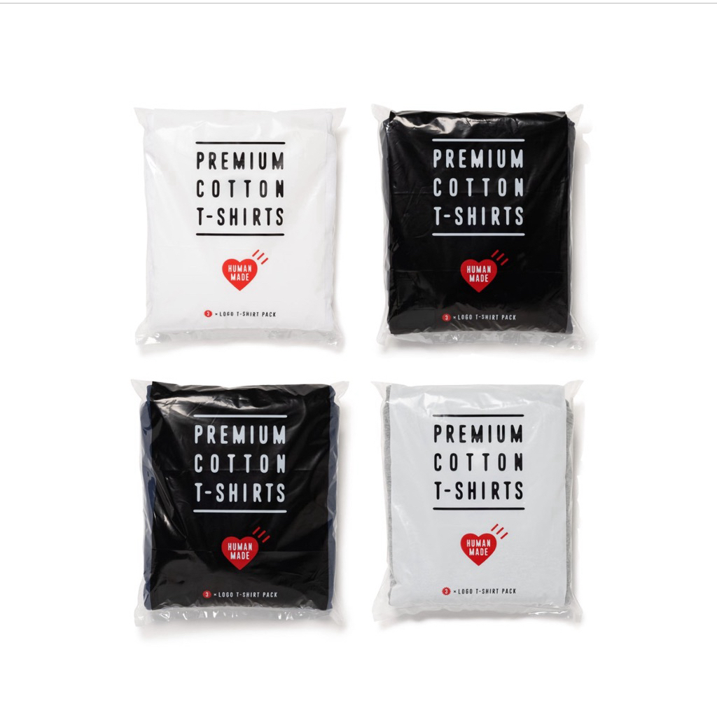 Human made 3-Pack T-Shirt Set พร้อมส่ง ❤️