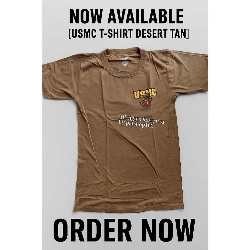 เสื้อซับในทหาร สีน้ำตาล t-shirt soffe usmc