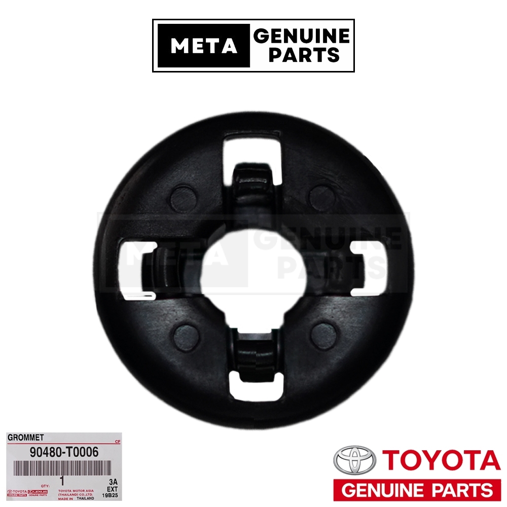 (แท้ศูนย์100%)บูชรองเหล็กค้ำฝากระโปรง TOYOTA VIGO,VIGOCHAMP,VIOS,ALTIS,FORTUNER,COMMUTER สีดำ #TOYOTA 90480T00