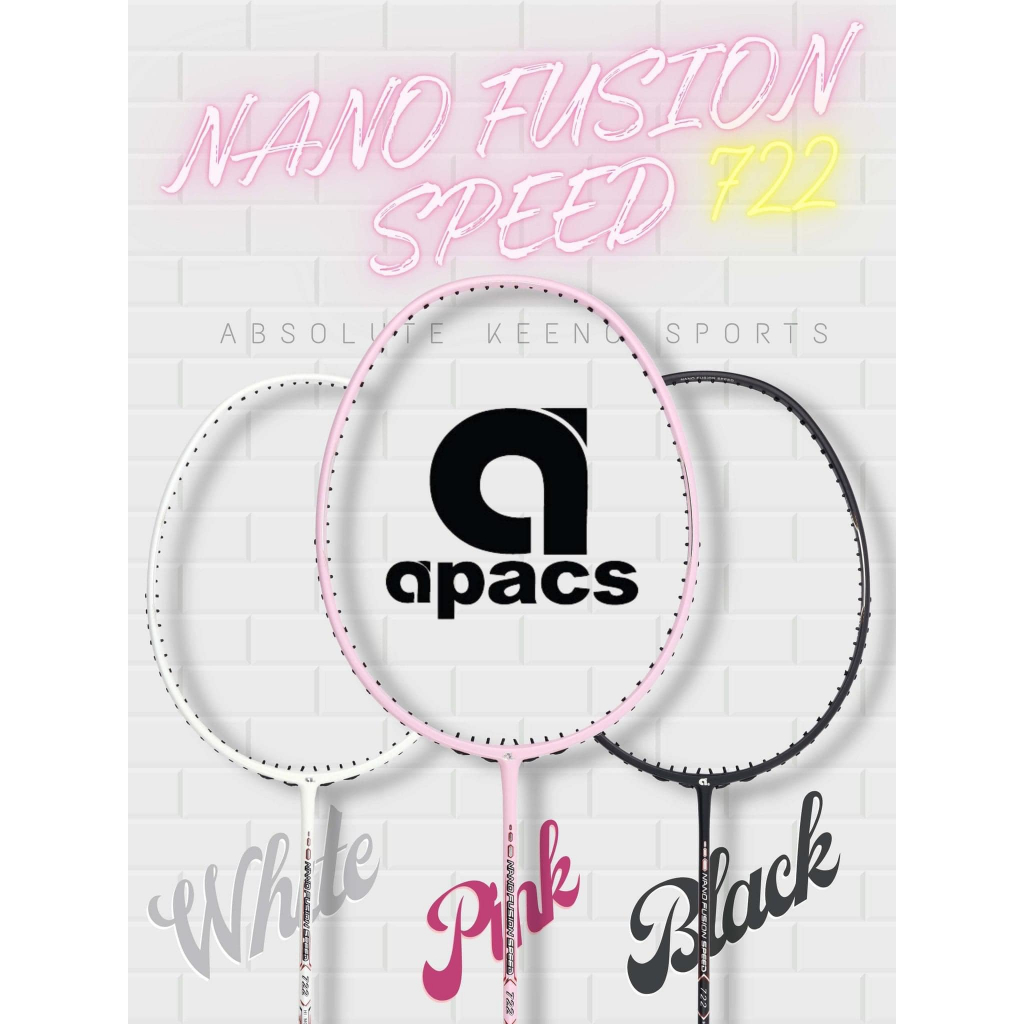 ไม้แบดมินตัน Apacs Nano Fushion 722 (6U/G2)