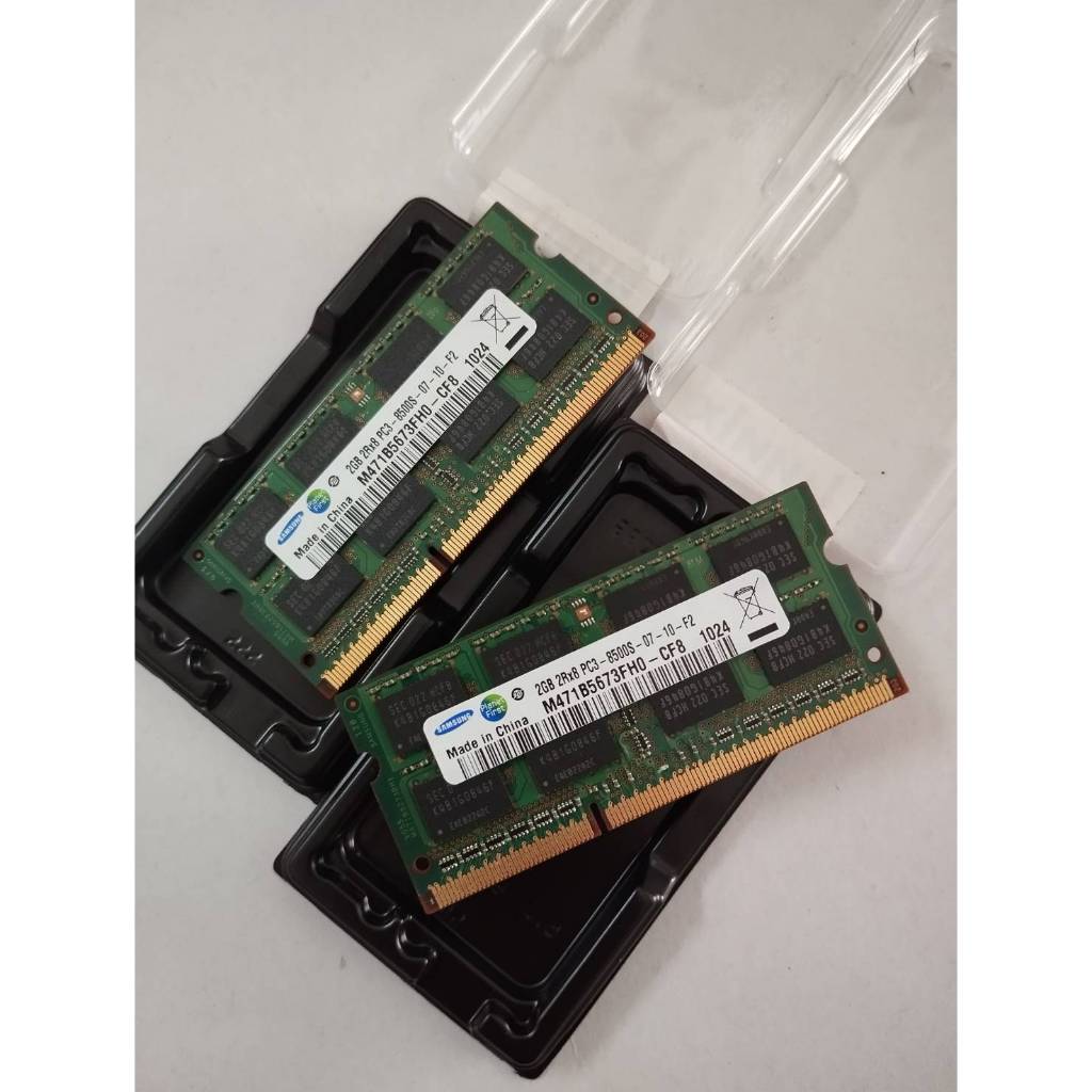 แรมโน๊ตบุ้ค Samsung 2GB 2Rx8 PC3 8500s 07-10-f2 มือสอง Ram DDR3