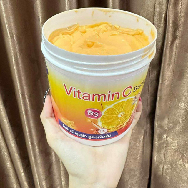 ครีมวิตามินส้ม ครีมส้ม Vitamni C B3 body Lotion ถังใหญ่