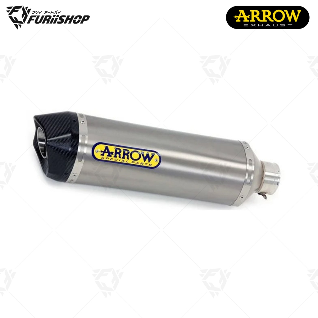 ท่อสูตร/ท่อแต่ง/ท่อไอเสีย Arrow Slip on Titanium-Carbon : for KTM Duke790 18-20/Duke890 2021-2023