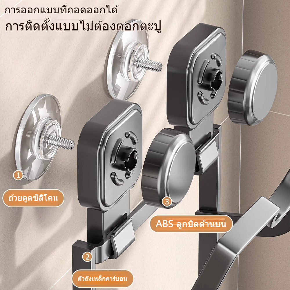 NEWชั้นวางฝาหม้อ แบบติดผนัง อเนกประสงค์ สําหรับห้องครัว - รูปที่ 5