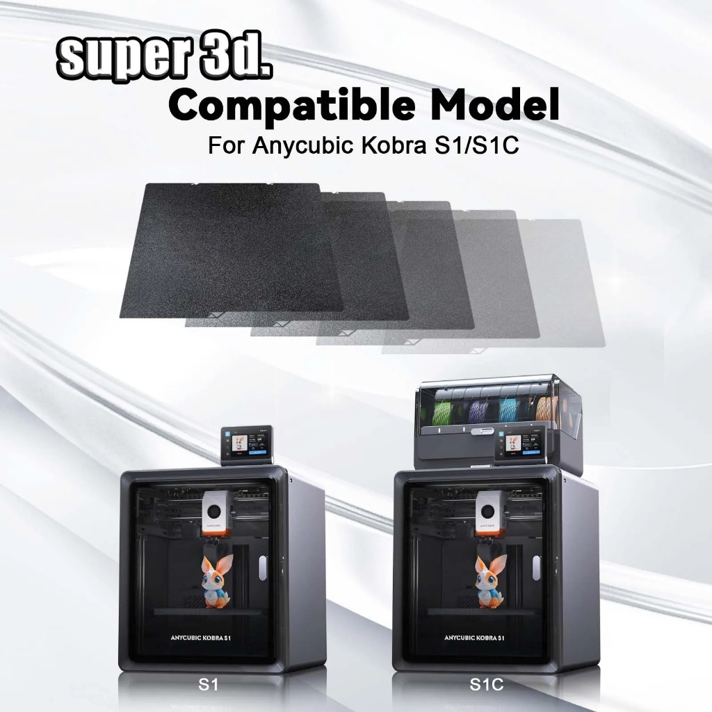 Anycubic Kobra S1 Plate Pei Sheet 264x276 PEO PET Kobra S1 Combo Build Plate Double Sided Kobra S1 H