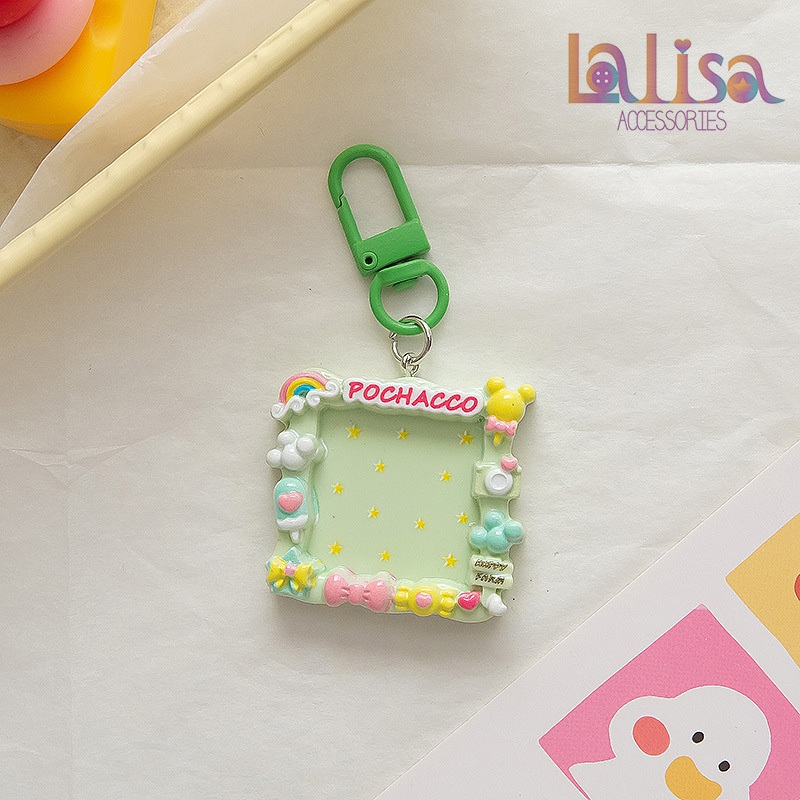 พวงกุญแจห้อยกระเป๋าสุดโซคิ้ว DIY ทรงสีเหลี่ยม alloy keychain D-60 ราคา ถูกที่สุด ดีลบีเคเค แกลเลอรีภาพที่ 8