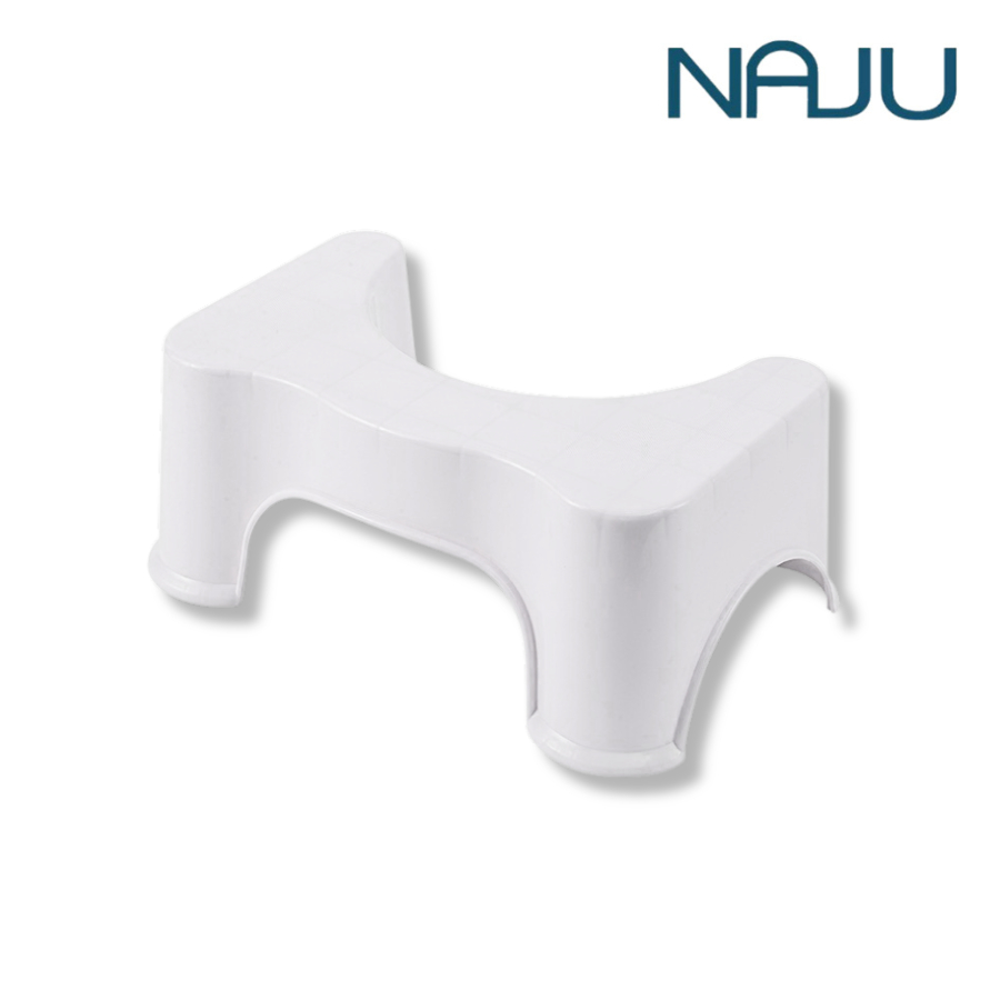 Naju ที่วางเท้าชักโครก เก้าอี้วางเท้าช่วยขับถ่าย Toilet Footstool พับเก็บได้ รองรับ120kg ใช้งานสะดวก
