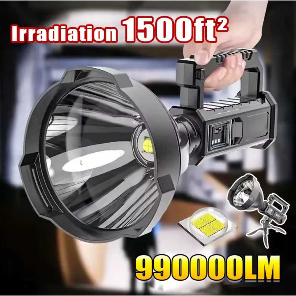 Super Bright ไฟฉายแรงสูง สปอร์ตไลน์ W590 W591ไฟฉาย Searchlight P50 P70 ไฟฉายโคมไฟชาร์จ USB กันน้ำ  โคมไฟสำหรับตั้งแคมป์