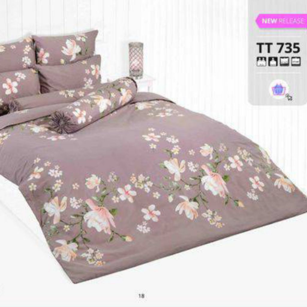 TOTO ชุดเครื่องนอน (ผ้าปู+นวม) ขนาด 6 ฟุต TT735 (ของแท้ 100%)