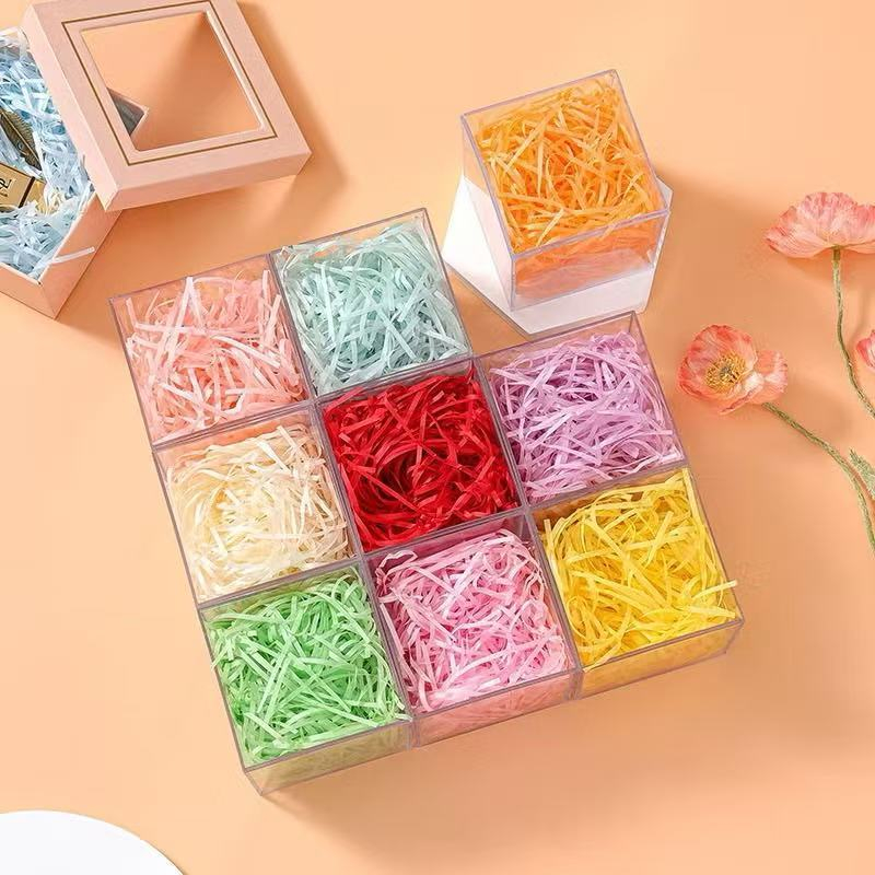 ✅พร้อมส่ง✅100g กระดาษฝอย กันกระแทก ใช้ใส่กล่องของขวัญ เพิ่มความฟรุ้งฟริ้ง มีหลายสีให้เลือก