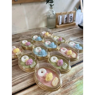 พร้อมส่ง **กล่องรีจิ๋ว** ฐานสีทองฝาแยกปิด แพ็ค20ใบ สำหรับใส่ขนมต่างๆ วุ้น แซนวิช ขนมปัง เค้ก ขนมเบรคต่างๆ