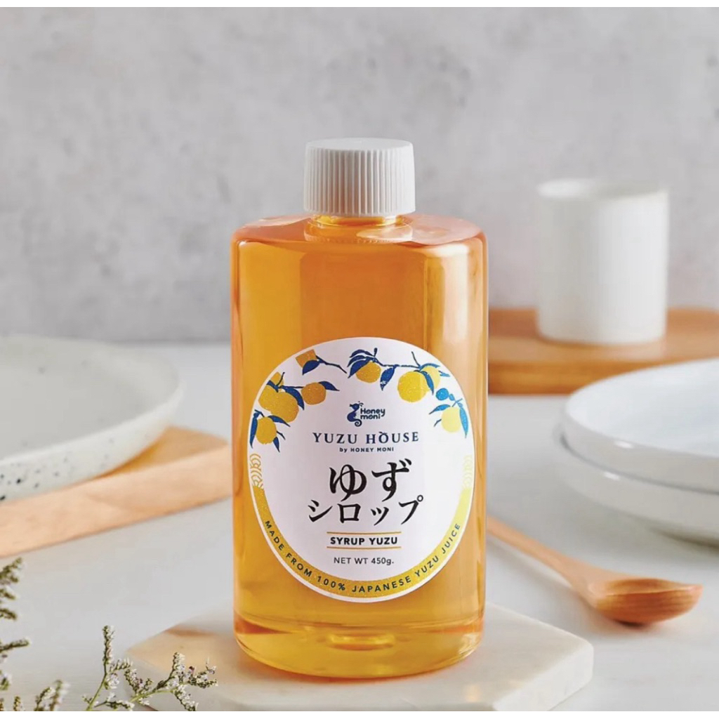 [ส่งด่วน] Yuzu House by Honey Moni Yuzu Puree 420g./Yuzu Syrup 430g. ยูซุเพียวเร่/ยูซุไซรัป