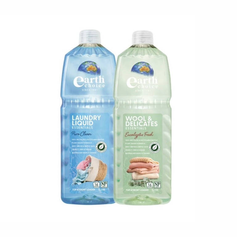[แพ็กคู่] เอิร์ธชอยส์น้ำยาซักผ้านุ่มและน้ำยาซักผ้าขนสัตว์ LAUNDRY LIQUID & LAUNDRY LIQUID EARTH CHOICE WOOL & DELICATES