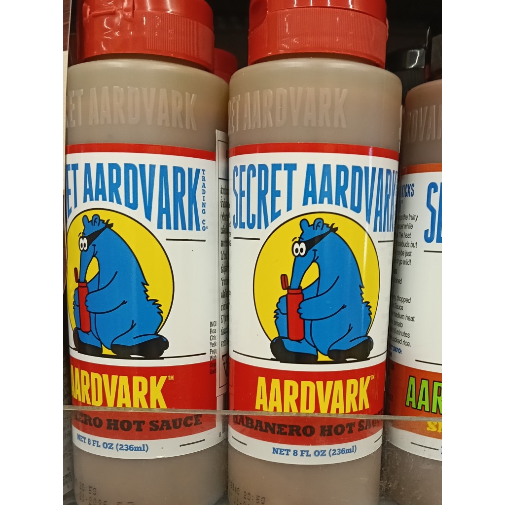 SECRET AARDARK Aardvark Habanero Hot Sauce USA IMPORT 236ml