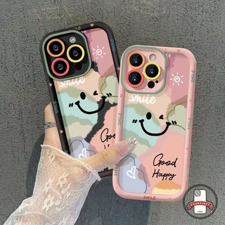 แฟชั่นกราฟิติ ที่มีสีสันยิ้มใบหน้านุ่ม เคส Vivo Y17s Y18 Y15 Y22 Y21 Y27 Y17 Y78 Y20 Y12i Y02 Y15s Y33s Y36 Y100i Y12s