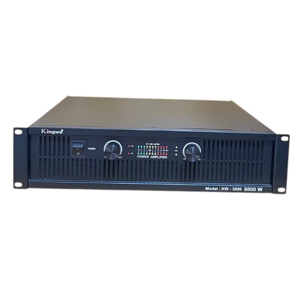 KINGWA เพาเวอร์แอมป์ 300+300W Professional poweramplifier 8000W รุ่น KW3800