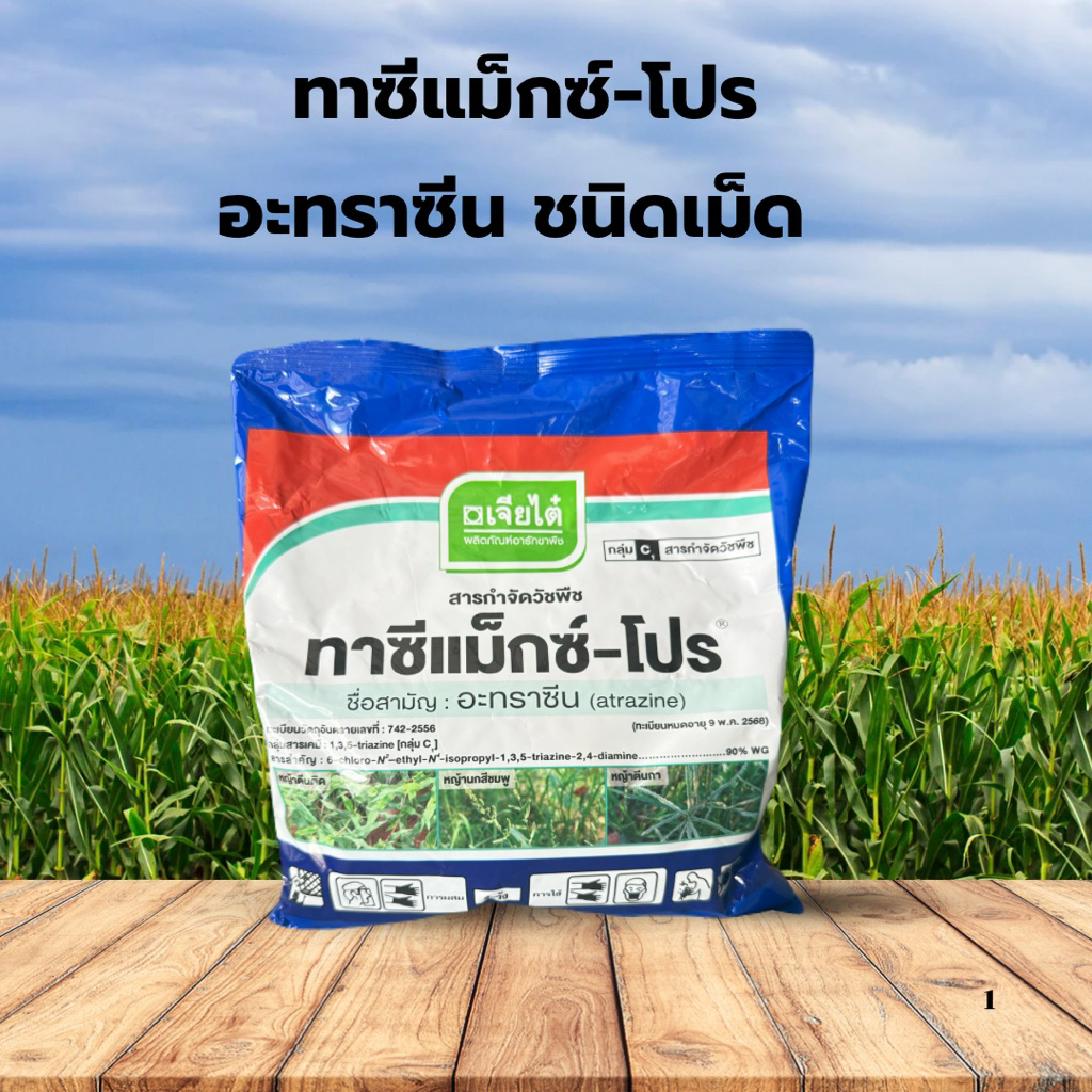 อาทราซีน 90% ยาคุมหญ้าไร่อ้อย ข้าวโพด คุมใบแคบใบกว้าง