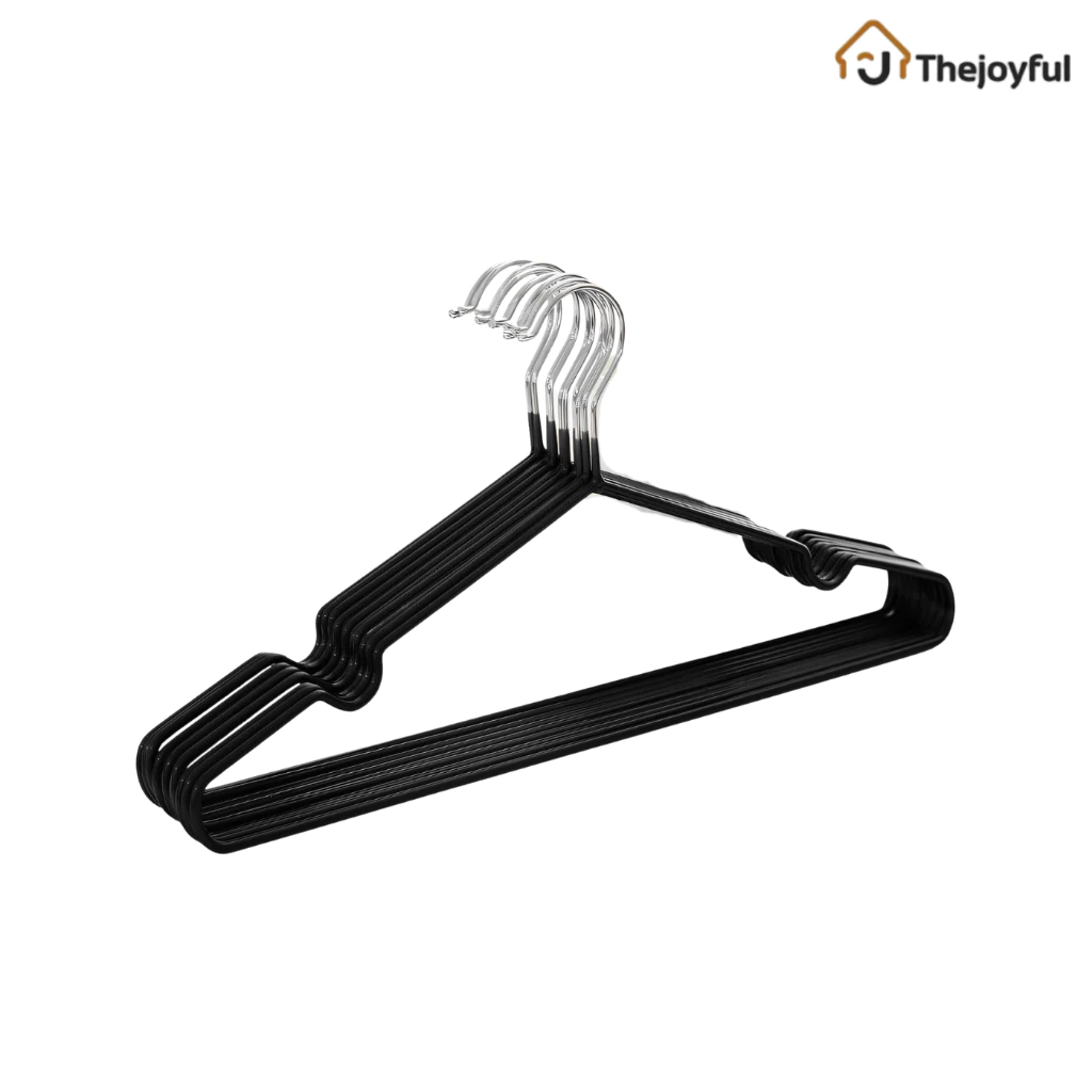 Thejoyful ไม้แขวนเสื้อสแตนเลส ไม้แขวน hanger แข็งแรง กันผ้าลื่น เคลือบซิลิโคน ราคาถูก มี 5/10/20 ชิ้น