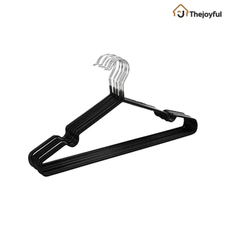 Thejoyful ไม้แขวนเสื้อสแตนเลส ไม้แขวน hanger แข็งแรง กันผ้าลื่น เคลือบซิลิโคน ราคาถูก มี 5/10/20 ชิ้น