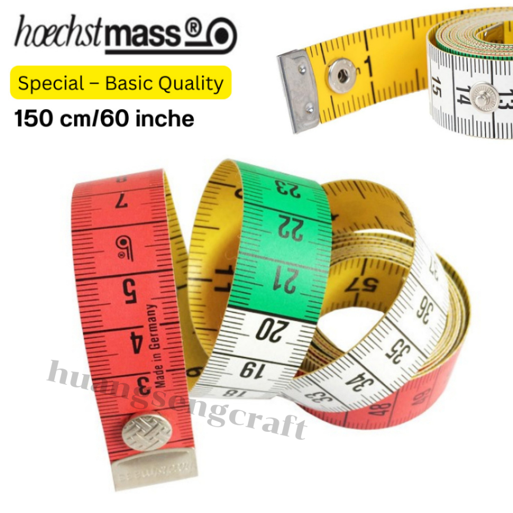 Hoechstmass HM59208 สายวัดอเนกประสงค์ พร้อมกระดุมพับเก็บ – Made in germany