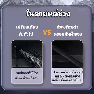 ร่มกอล์ฟ ร่มขนาดใหญ่ด้ามยาวพร้อมฝาครอบกันน้ำ ร่มออโต้ก้านยาว กันฝนและป้องกันแสงยูวี โครงแข็งแรง