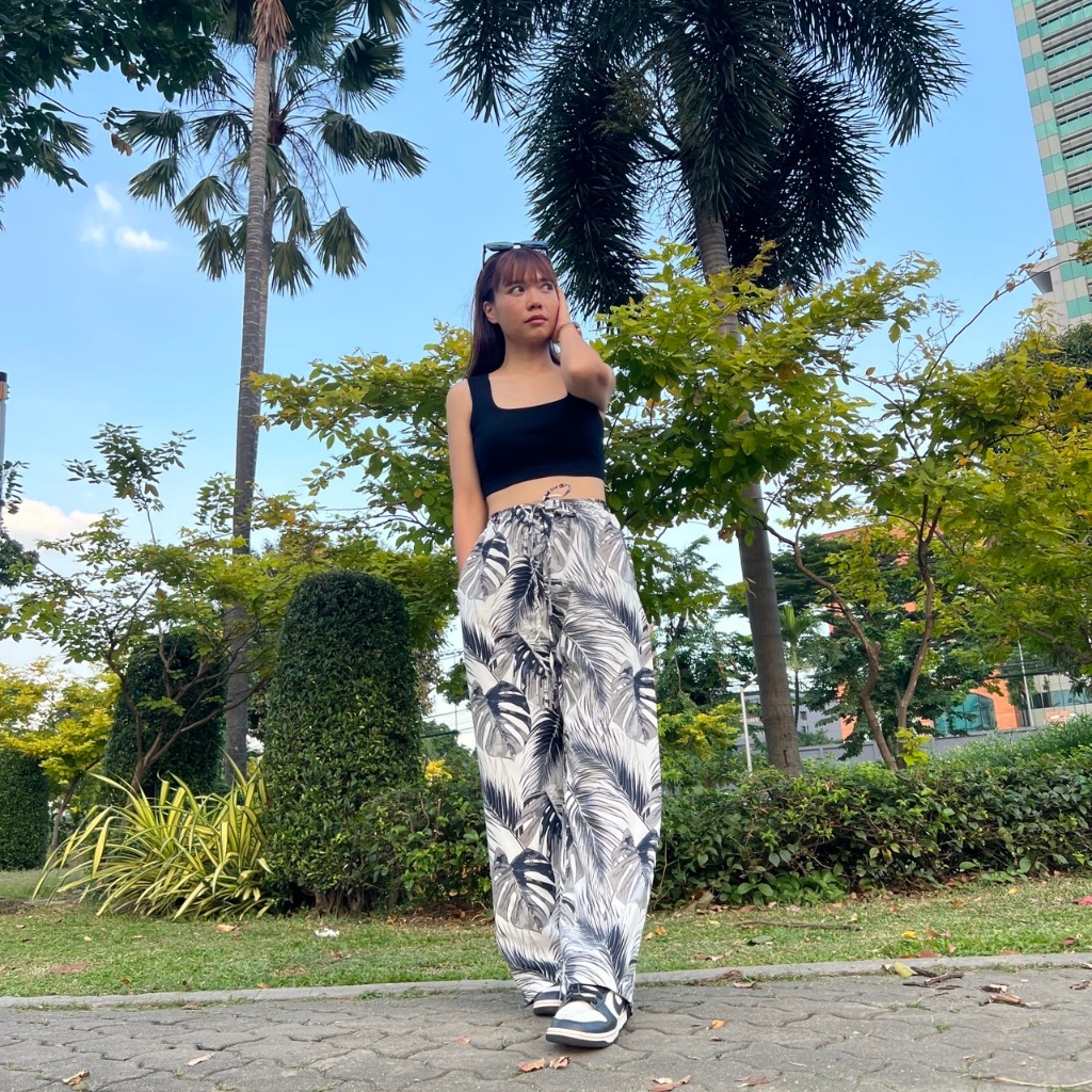 กางเกงผ้าไหมญี่ปุ่น พรีเมี่ยม ผ้าทิ้งตัว ใส่สบาย