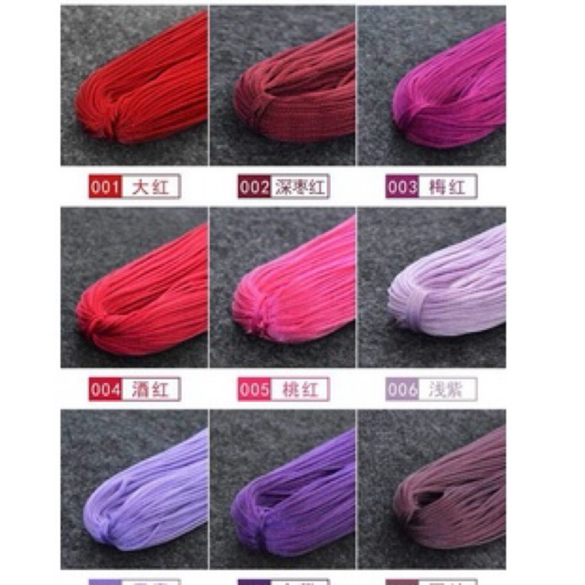 เชือกร่มขนาด1mmใจละ19฿
