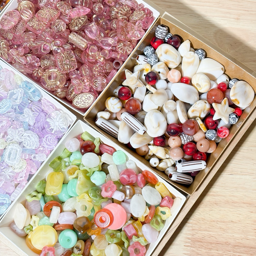 (พร้อมส่งจากไทย) ลูกปัดบาร็อค ลูกปัดวินเทจ 25กรัม