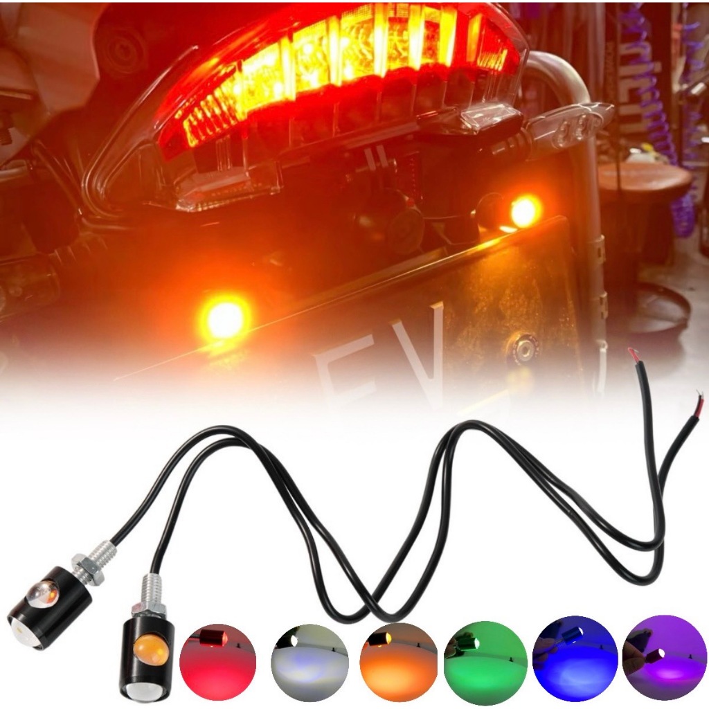pl_led ไฟเลี้ยวมอเตอร์ไซค์ ตาแมว 2 หัว LED ไฟเลี้ยวตาแมว ไฟสปอตไลท์ ไฟแต่งมอเตอร์ไซค์ ไฟเลี้ยวสปอตไล