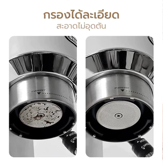 TIMECAFE กระดาษกรองกาแฟ 500 ชิ้น 51 มม / 58 มม สําหรับเครื่องชงกาแฟเอสเปรสโซ่ บาริสต้า บ้าน ที่จับ พิเศษ ชาม กระดาษกรอง