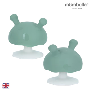 Mombella ยางกัดเห็ดมัมเบล่าสุดนิ่ม ของแท้จากอังกฤษ ปลอดภัยมี มอก. ยางกัดซิลิโคนอันดับ1 Mushroom Teether Eucalyptus