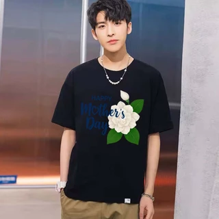 BK-1367-SHORT เสื้อยืดแขนสั้นพร้อมส่ง 10สี ลายวันแม่ขายดีตามเทรนด์ ลายน่ารัก สีสันสดใสน่ารัก ใส่ได้ทั้งหญิงและชาย