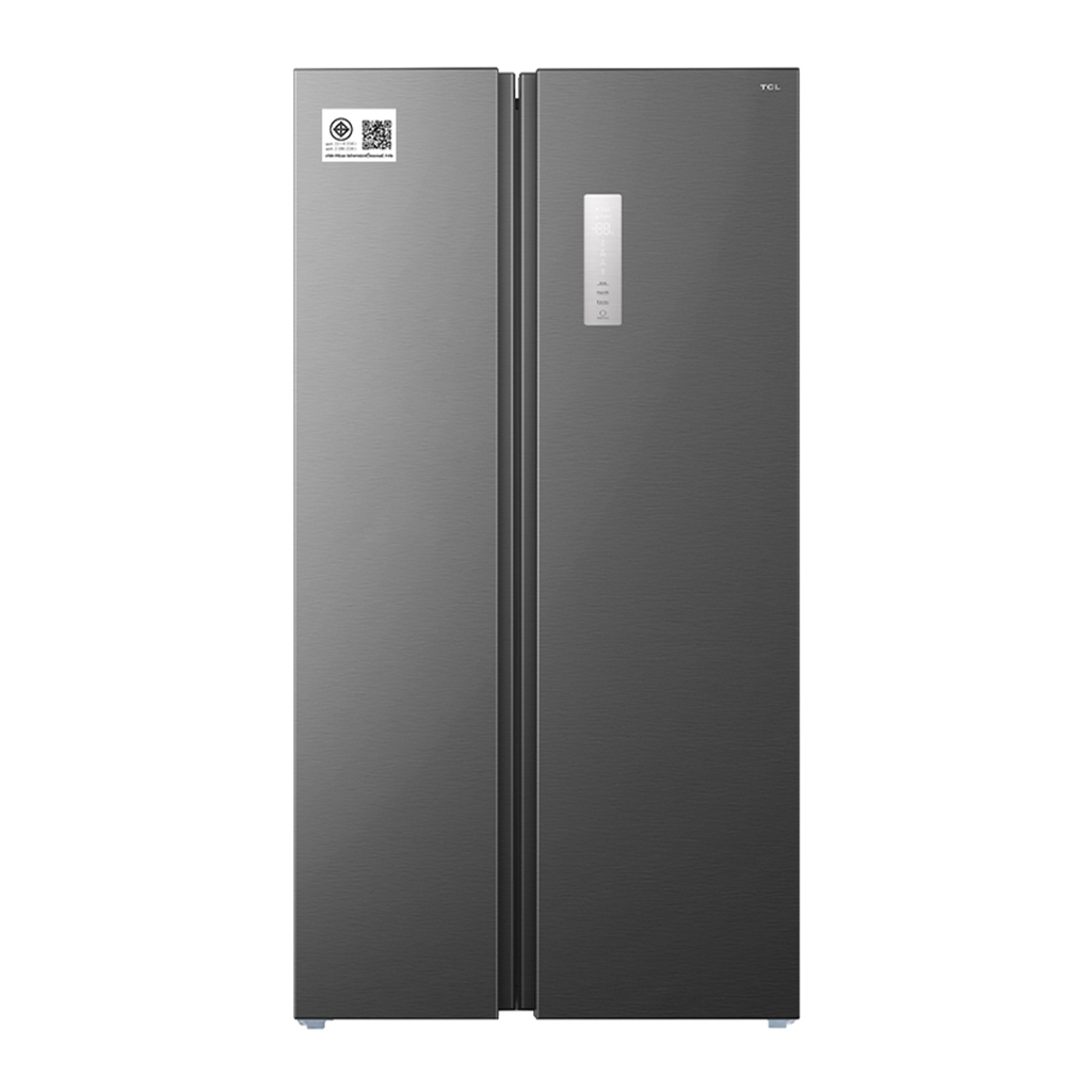 TCL ตู้เย็น SIDE BY SIDE TCL RT50MPSBG 17.8 คิว สีเทา