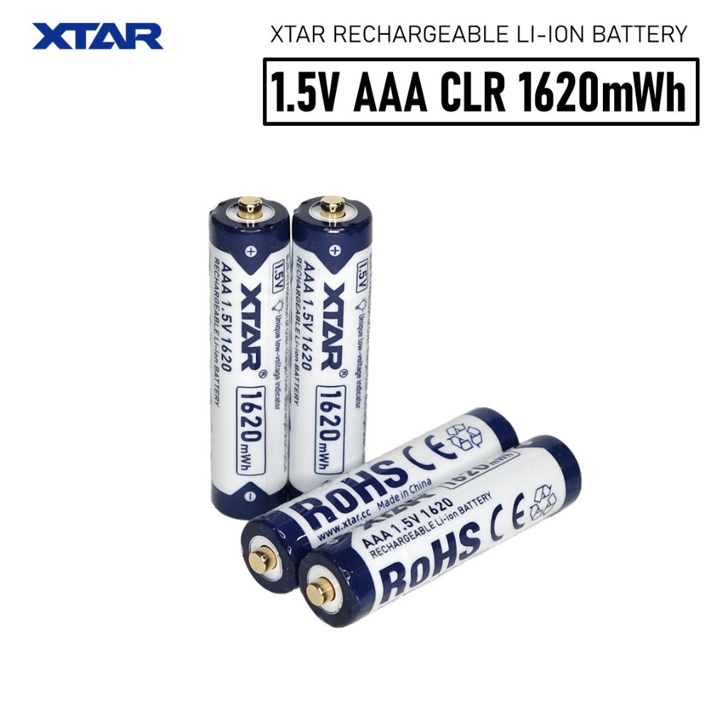 Xtar ถ่านชาร์จขนาด AAA 1.5V 1620 mWh ชุด 4 ก้อน สำหรับ Mouse นาฬิกา รีโหมท ถ่านชาร์จแบบ 1.5โวลท์