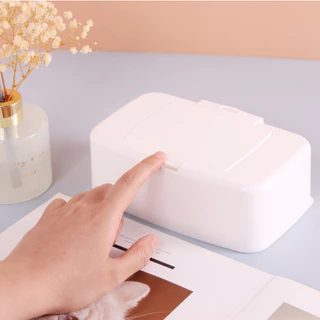 กล่องทิชชู่เปียก กล่องใส่กระดาษทิชชู่ Tissue Box แบบมินิมอล มีฝาปิด ป้องกันฝุ่น หยิบใช้งานสะดวก สำหรับทิชชู่ห่อเล็ก
