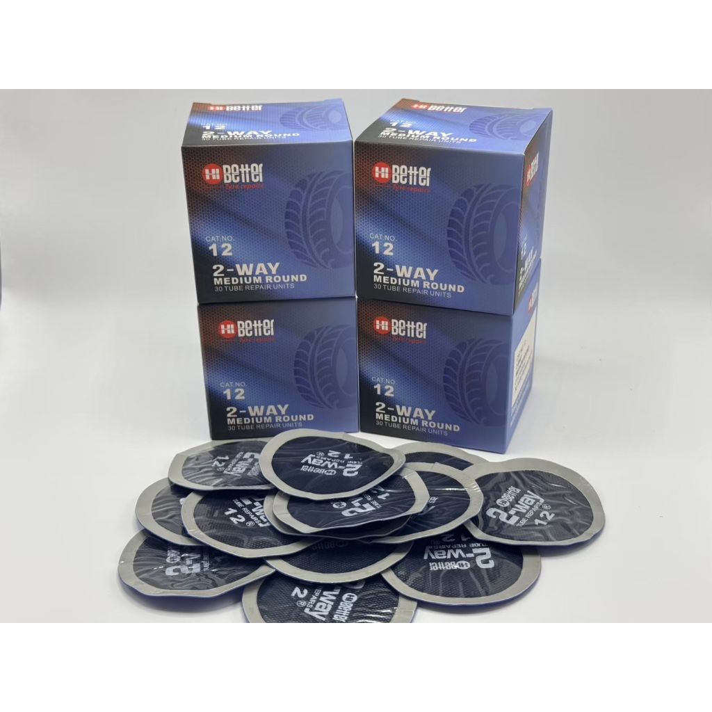 แผ่นปะยาง 2way hi better no.11 ขนาด45mm. No12 ขนาด60mm.  แผ่นปะยางใน ใช้ได้ทั้งรถยนต์ และมอเตอร์ไซค์ - รูปที่ 7