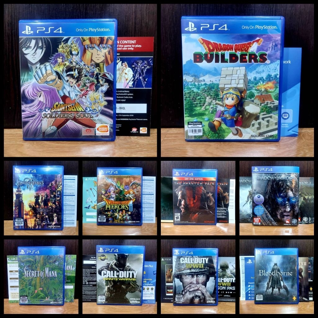 รวมแผ่นเกมส์ PS4 มือ2 ชุด 1