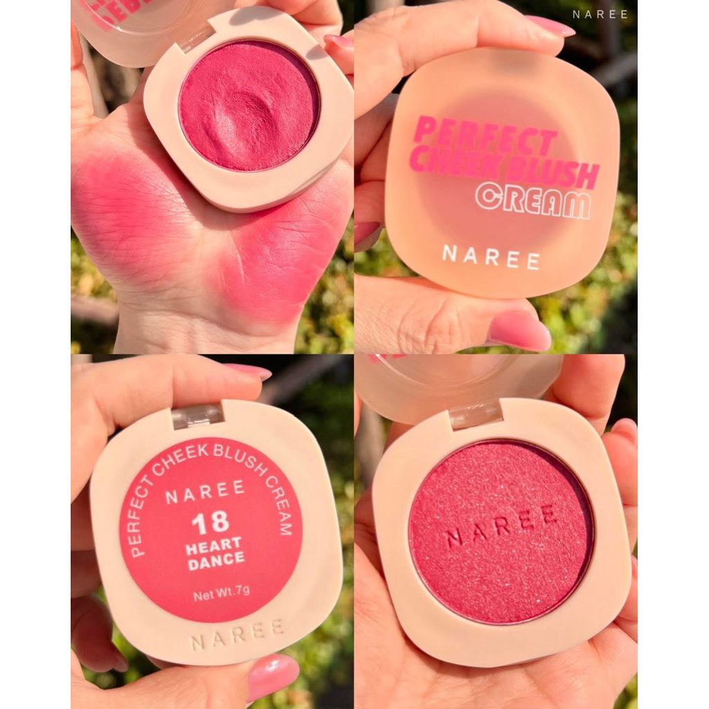 ✨ที่สำคัญ บลัชสีแดงนี่แหละ ที่ทำให้หน้าดูเด็กลงด้วยนะ🧏🏻‍♀️🫶🏻  NAREE PERFECT CHEEK BLUSH NO.18 HEART DANCE❤️ 🍅